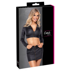 Ensemble top et jupe courte noir - Cottelli PARTY 