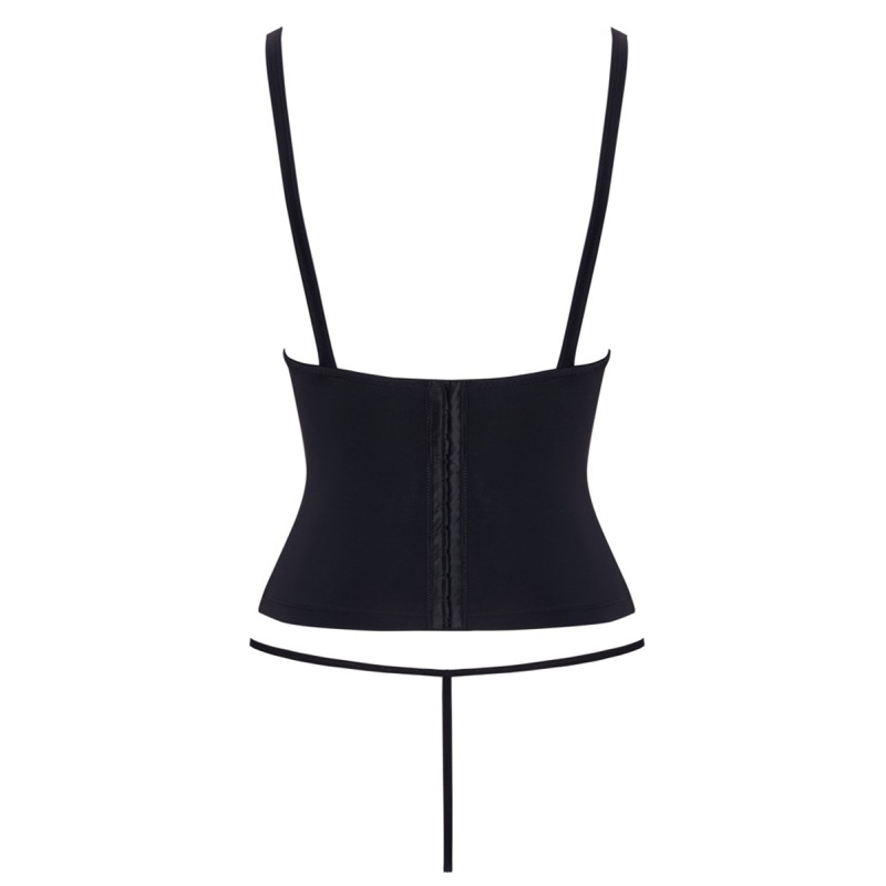 Ensemble corset seins nus noir - Cottelli PARTY 