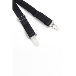 Porte-jarretelles dentelle large Noir - Litolu Lingerie