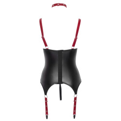 Ensemble ouvert avec collier et menottes - Cotelli Bondage