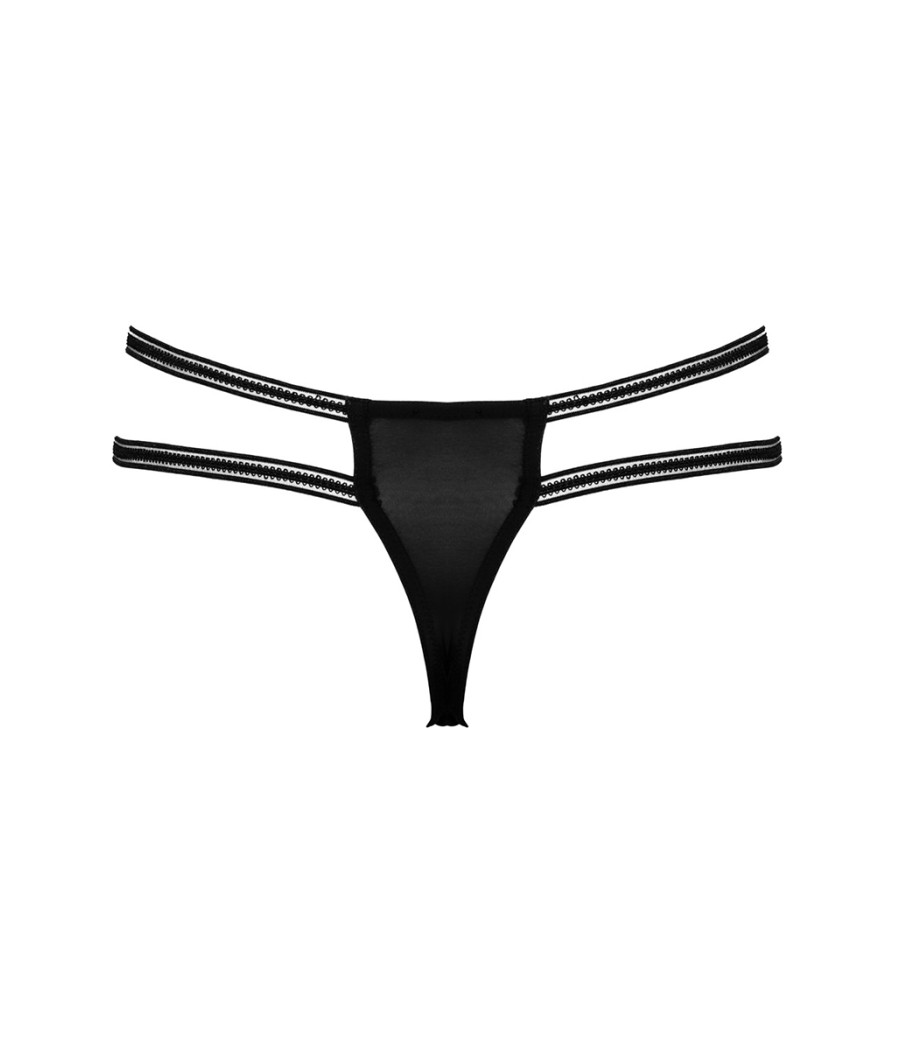 String ouvert Rio noir en dentelle - Cottelli LINGERIE  