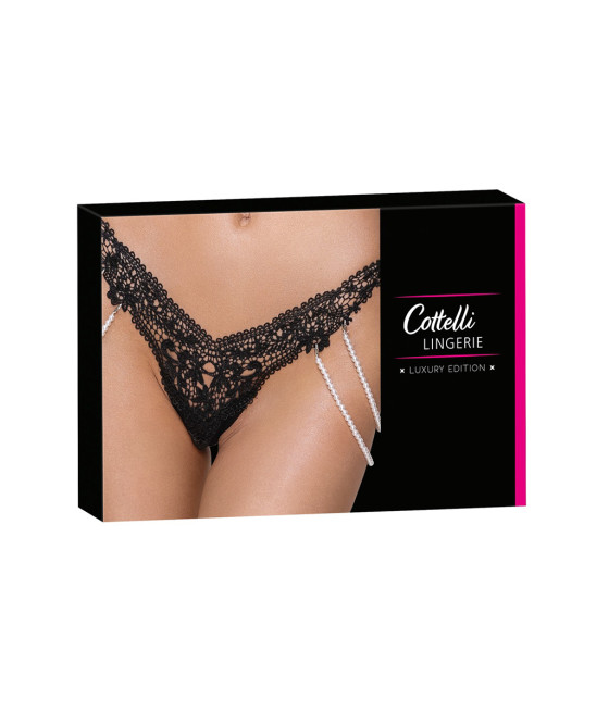 String Rio avec chaines de perles - Cottelli LINGERIE 