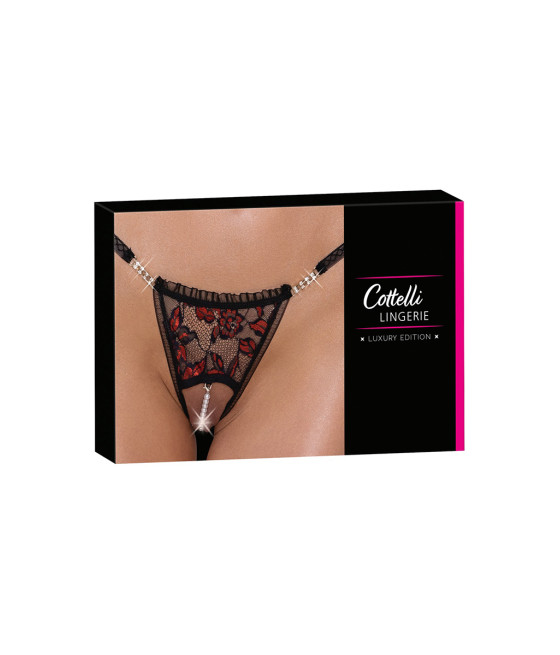 String dentelle ouvert bicolore - Cottelli LINGERIE