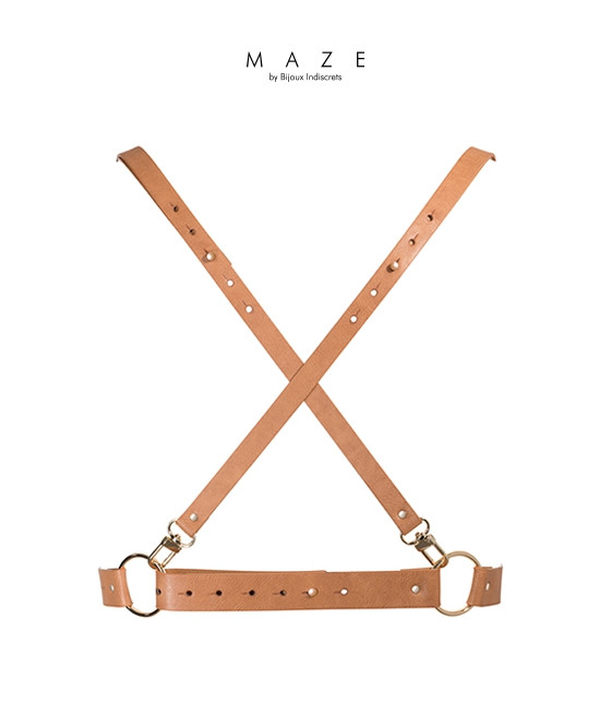 Harnais X marron - Maze