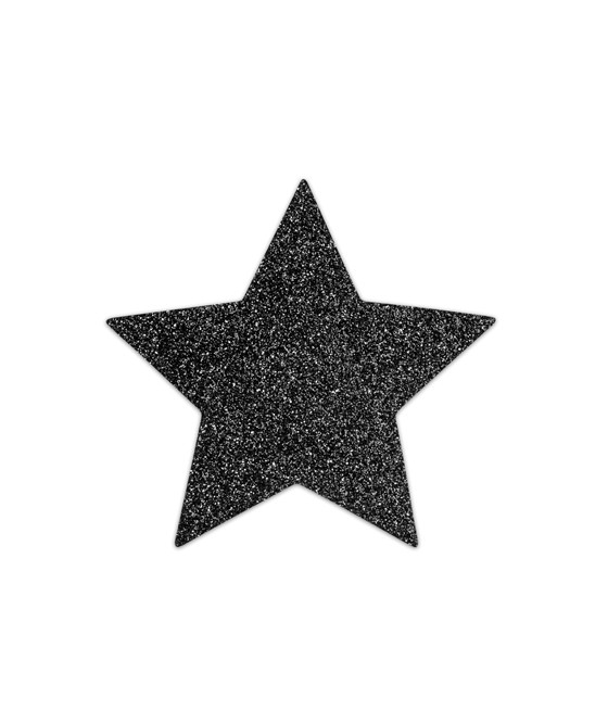 Bijoux de seins Flash Etoile Noir