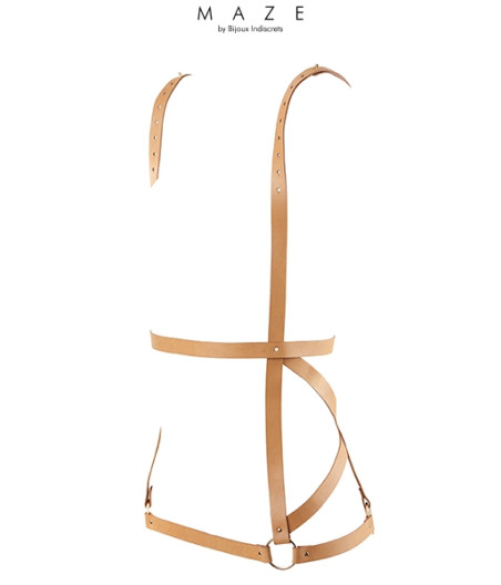 Robe harnais marron - Maze