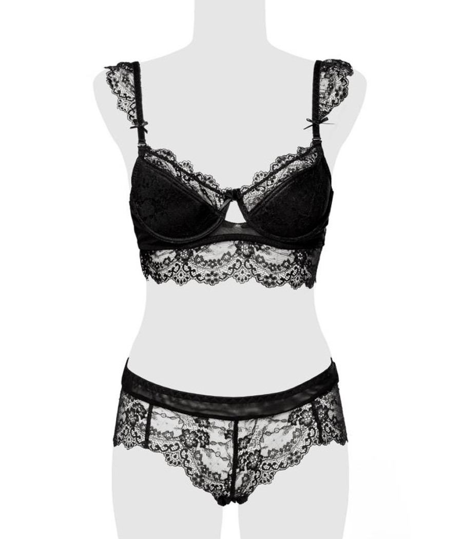 Ensemble culotte et balconnet dentelle - Grey Velvet