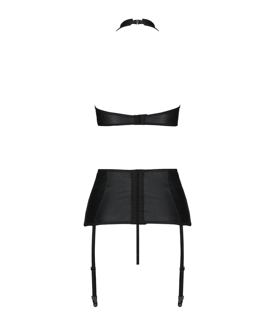 Ensemble sexy faux cuir Nancy - Passion