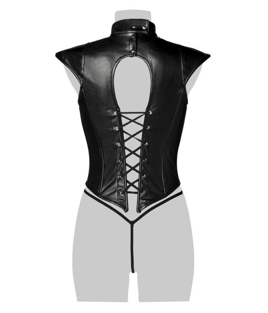 Corsage lacé sexy fetish - Grey Velvet