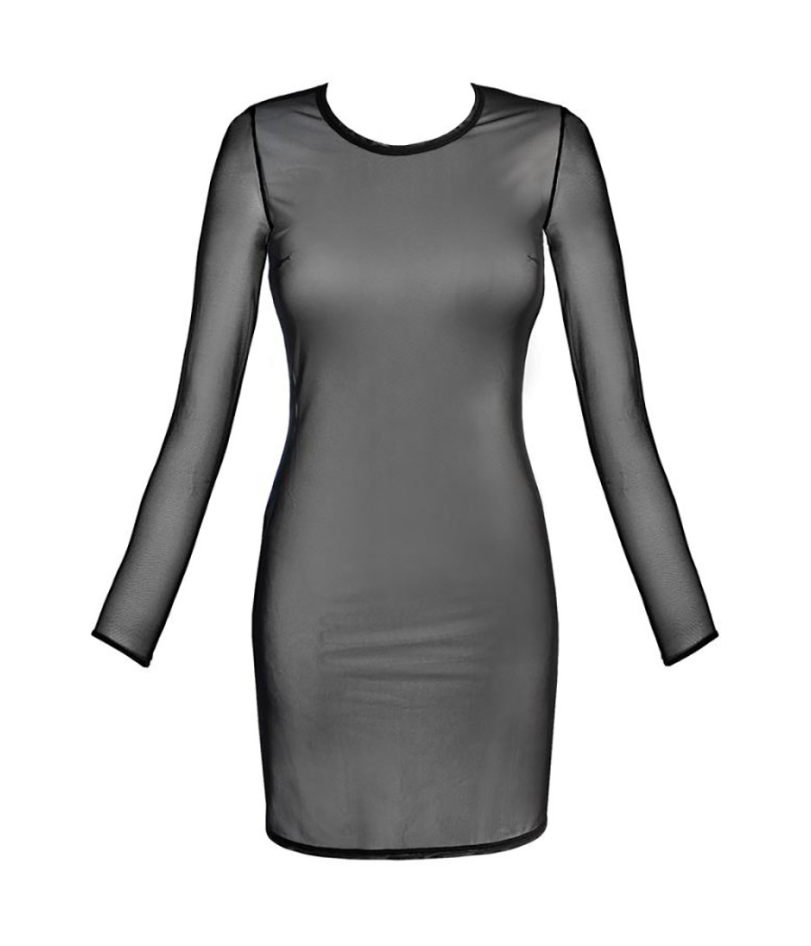 Robe tulle noir V-10639 - Axami