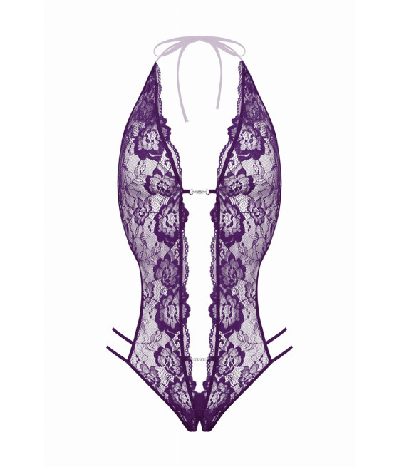 Body string ouvert Renee violet - Christine