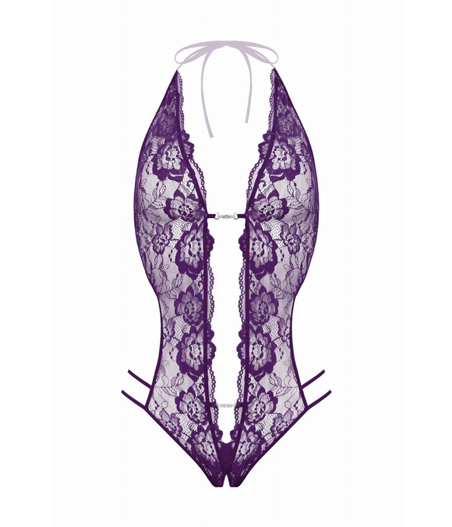 Body string ouvert Renee violet - Christine