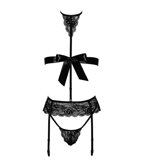 Ensemble Bondage Black Set 4 pièces Kiss 244 - Kissable