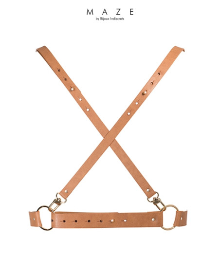 Harnais X marron - Maze