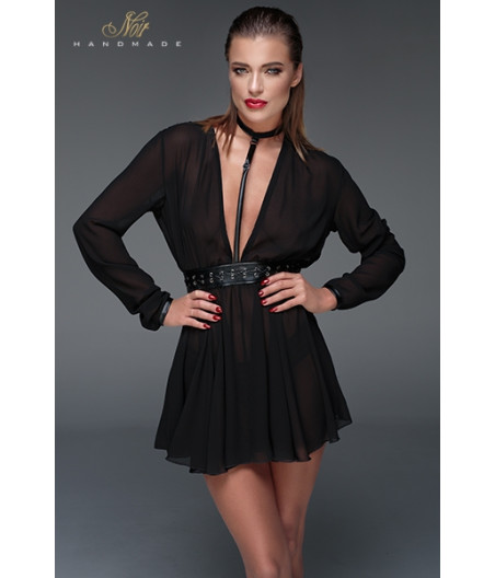 Minirobe choker en mousseline F150