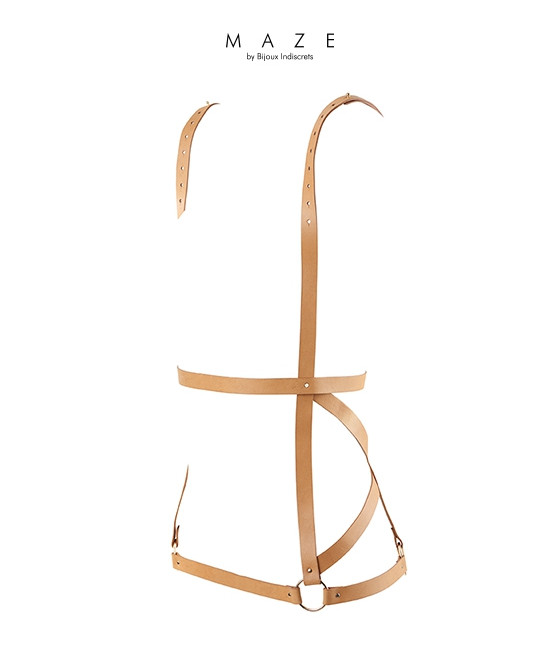 Robe harnais marron - Maze