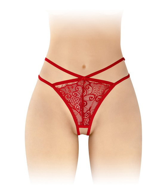 String ouvert Mylene - rouge