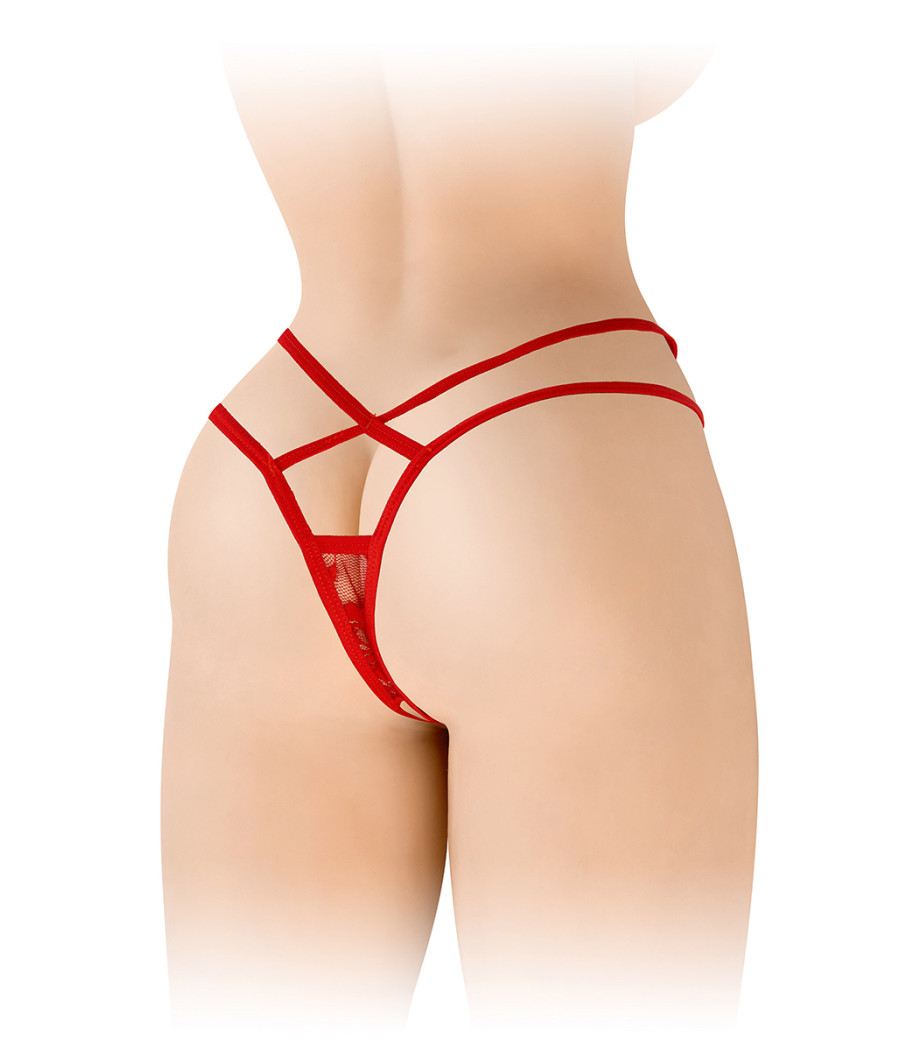 String ouvert Mylene - rouge