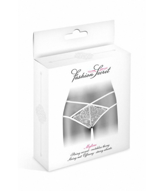 String ouvert Mylene - blanc