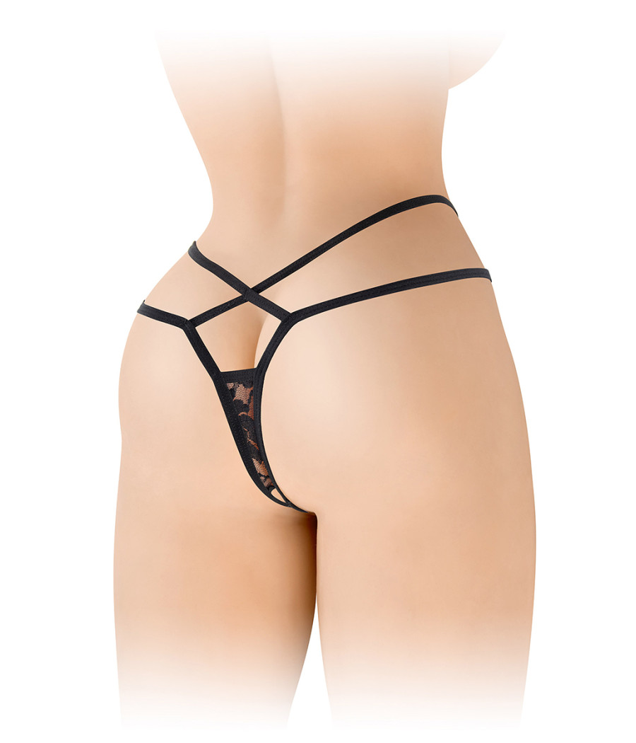 String ouvert Mylene - noir