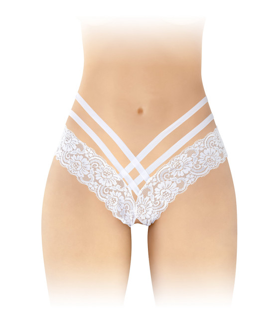 Tanga ouvert Anne - blanc