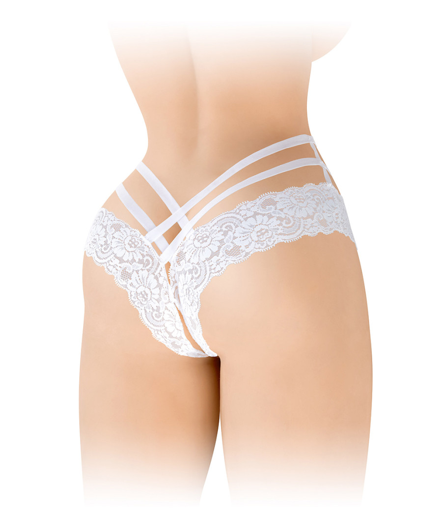 Tanga ouvert Anne - blanc