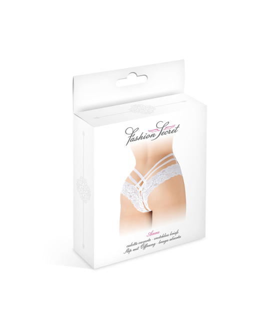 Tanga ouvert Anne - blanc