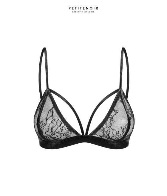 Soutien-gorge triangle dentelle et velours