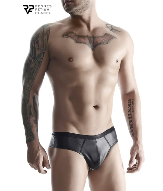 Slip noir wetlook - Regnes