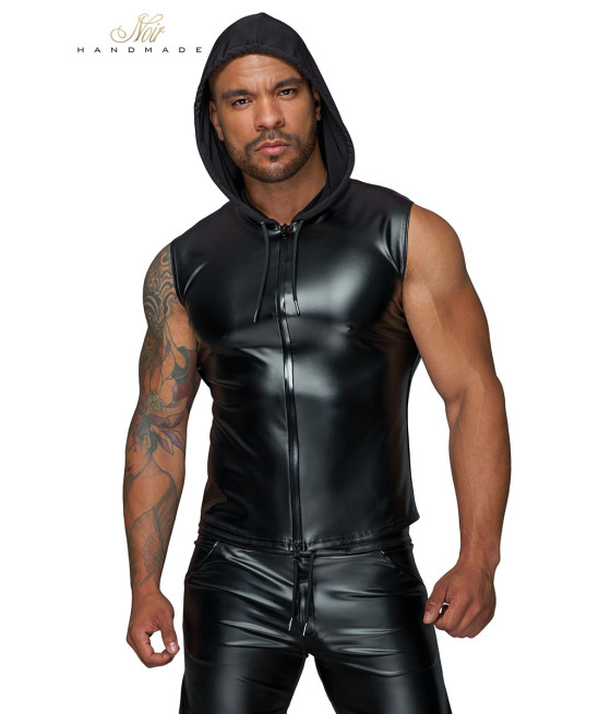 Veste à capuche sans manches H062