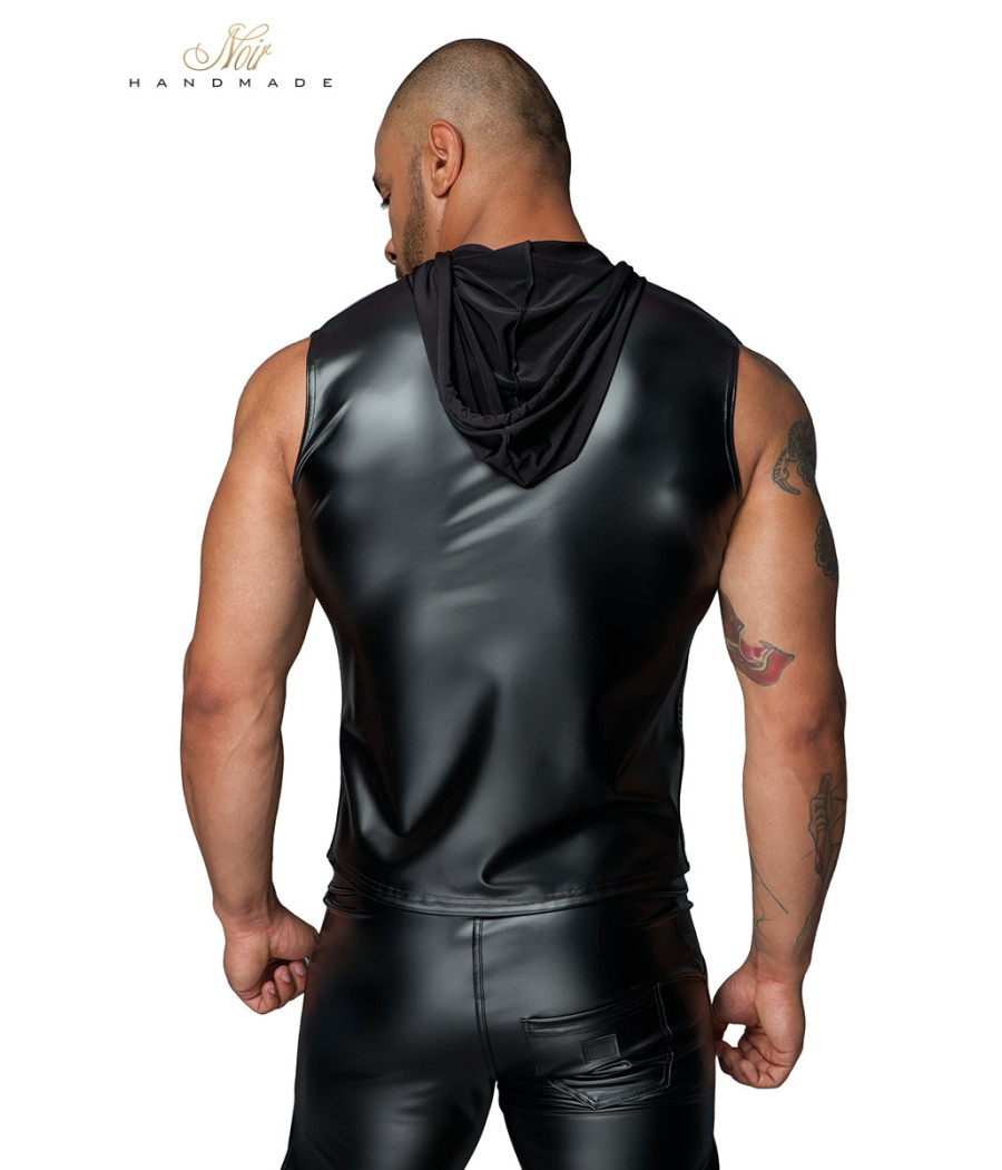 Veste à capuche sans manches H062