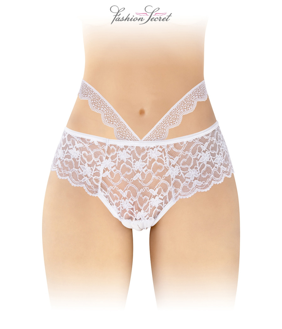 Culotte ouverte blanche Marie - Fashion Secret