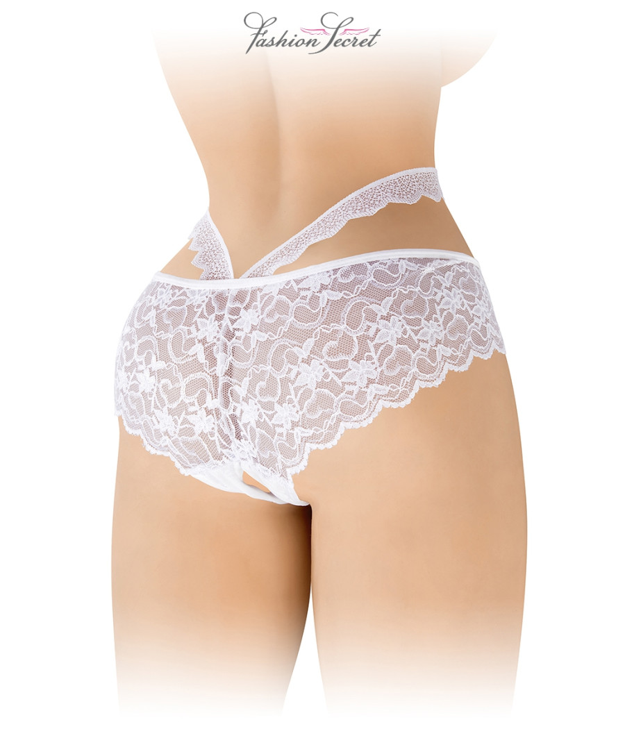 Culotte ouverte blanche Marie - Fashion Secret