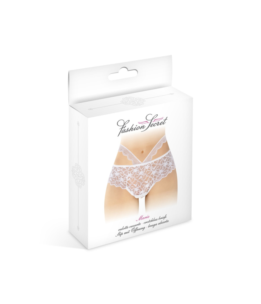 Culotte ouverte blanche Marie - Fashion Secret