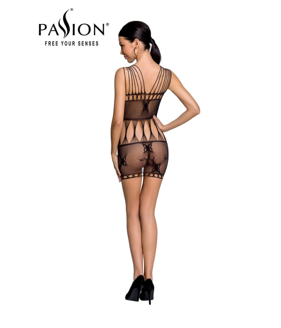 Robe nue résille BS090 - Noir