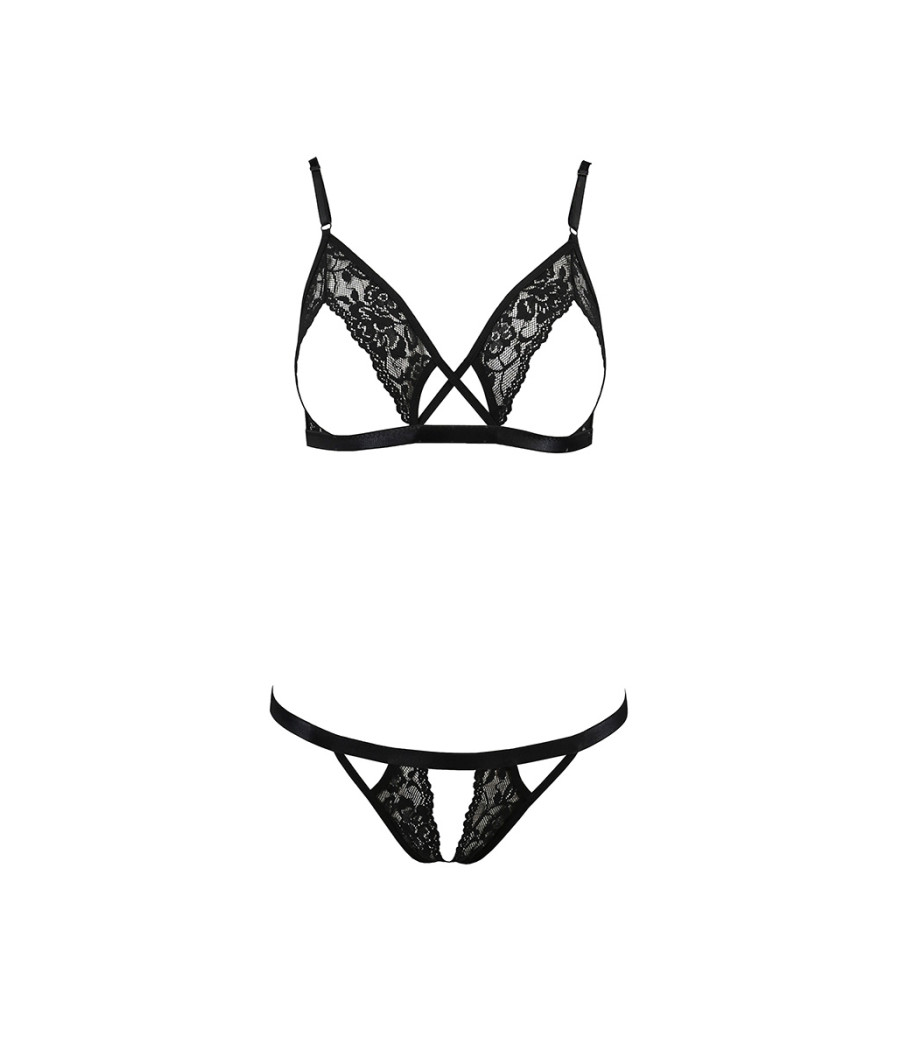 Ensemble sexy ouvert Diabolina - Passion