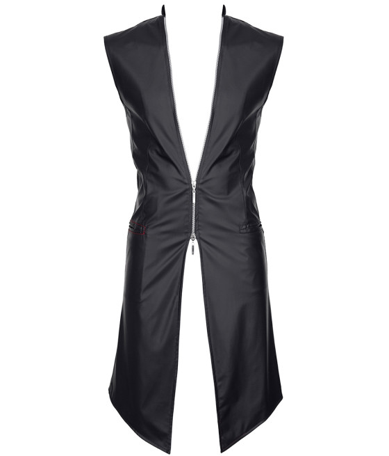 Veste longue sans manche wetlook Marco - Regnes