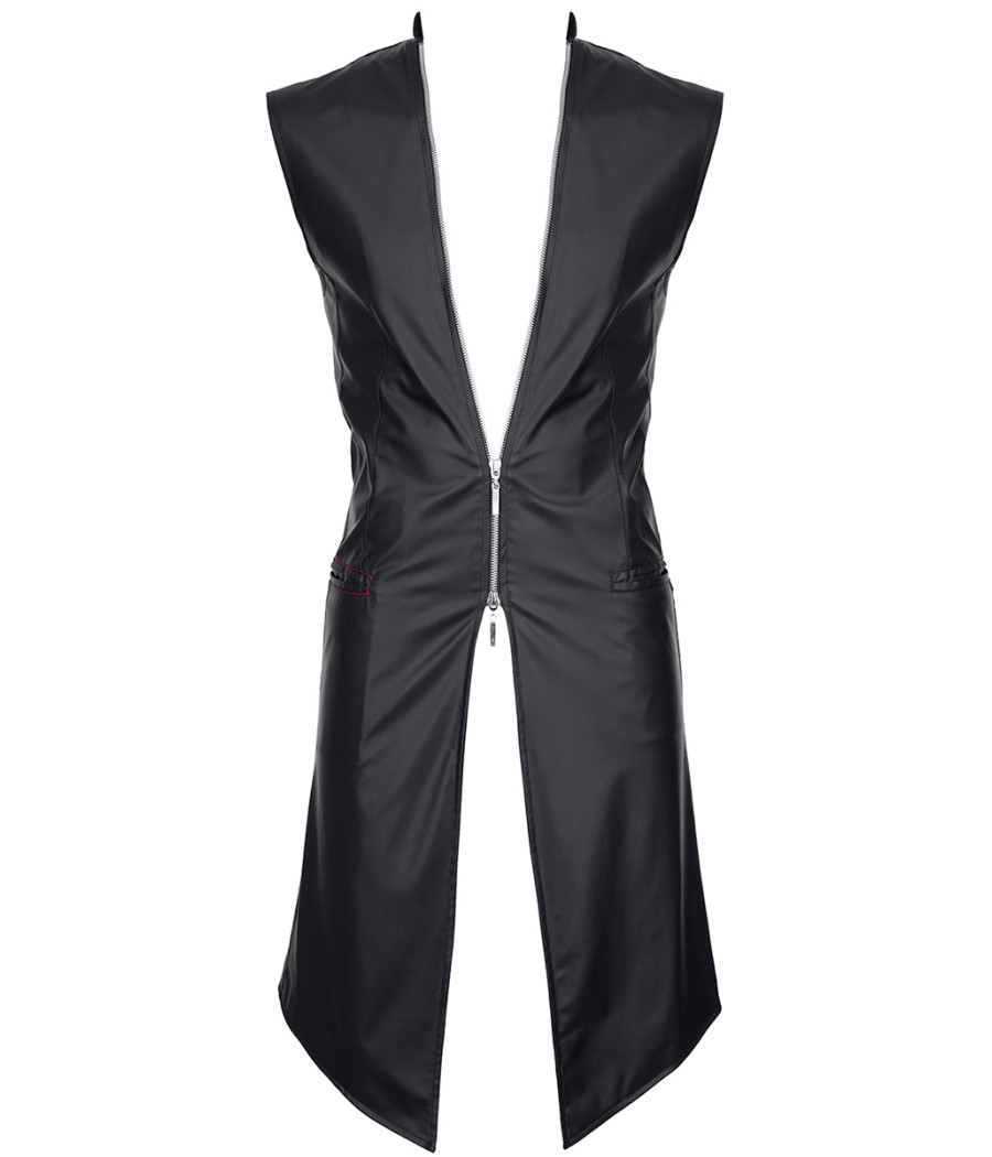 Veste longue sans manche wetlook Marco - Regnes