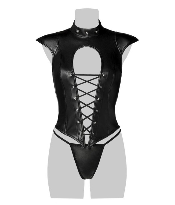 Corsage lacé sexy fetish - Grey Velvet