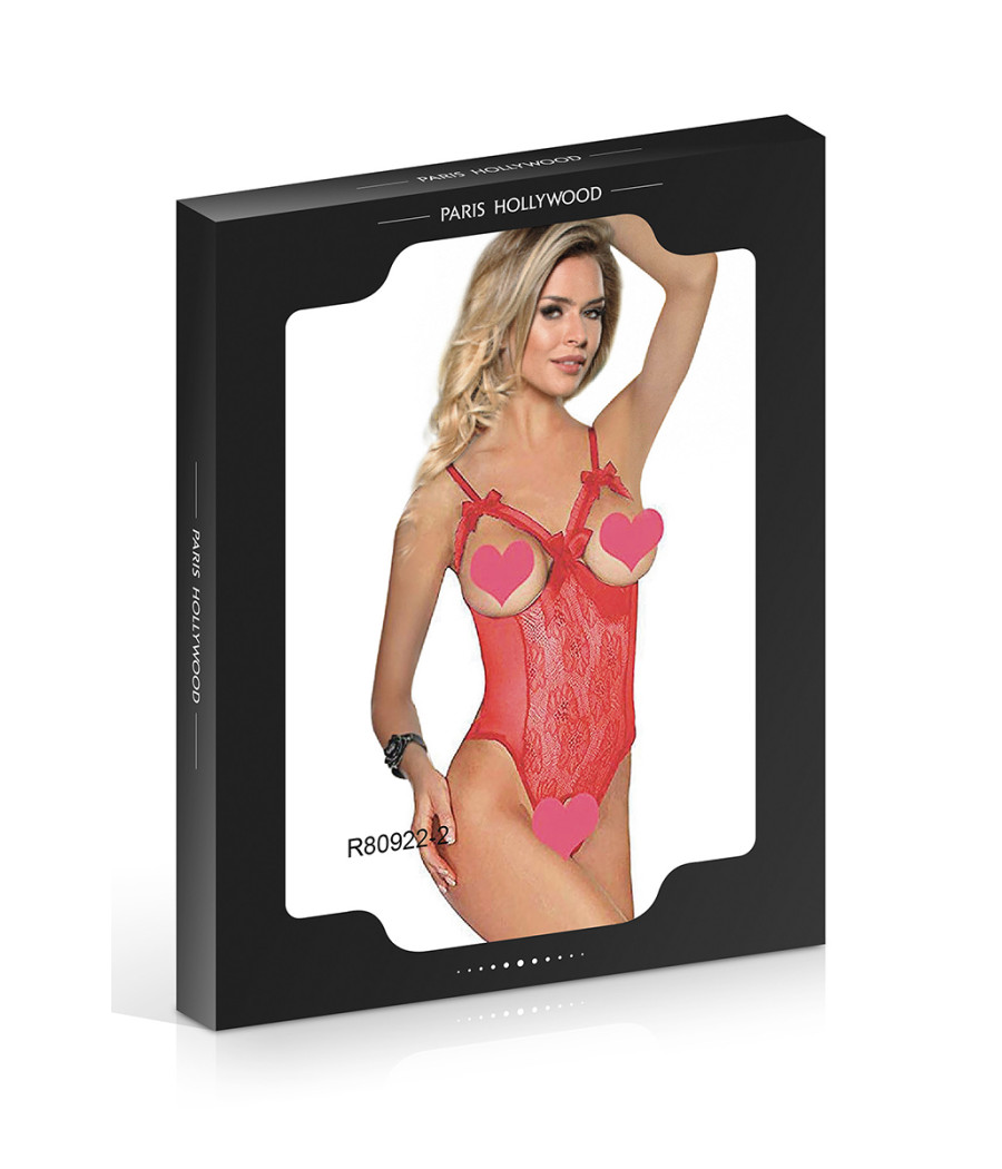 Body rouge ouvert - Paris Hollywood