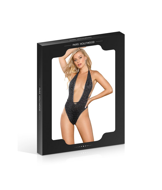 body argenté à strass - Paris Hollywood