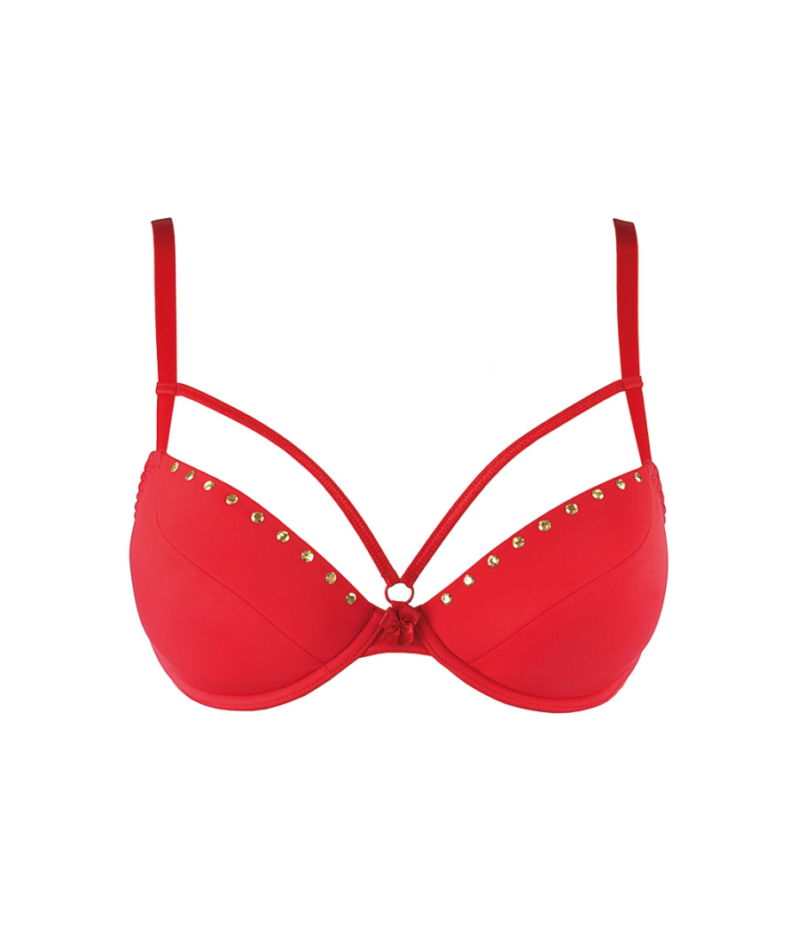 Soutien-gorge push-up rouge V-10351 - Axami