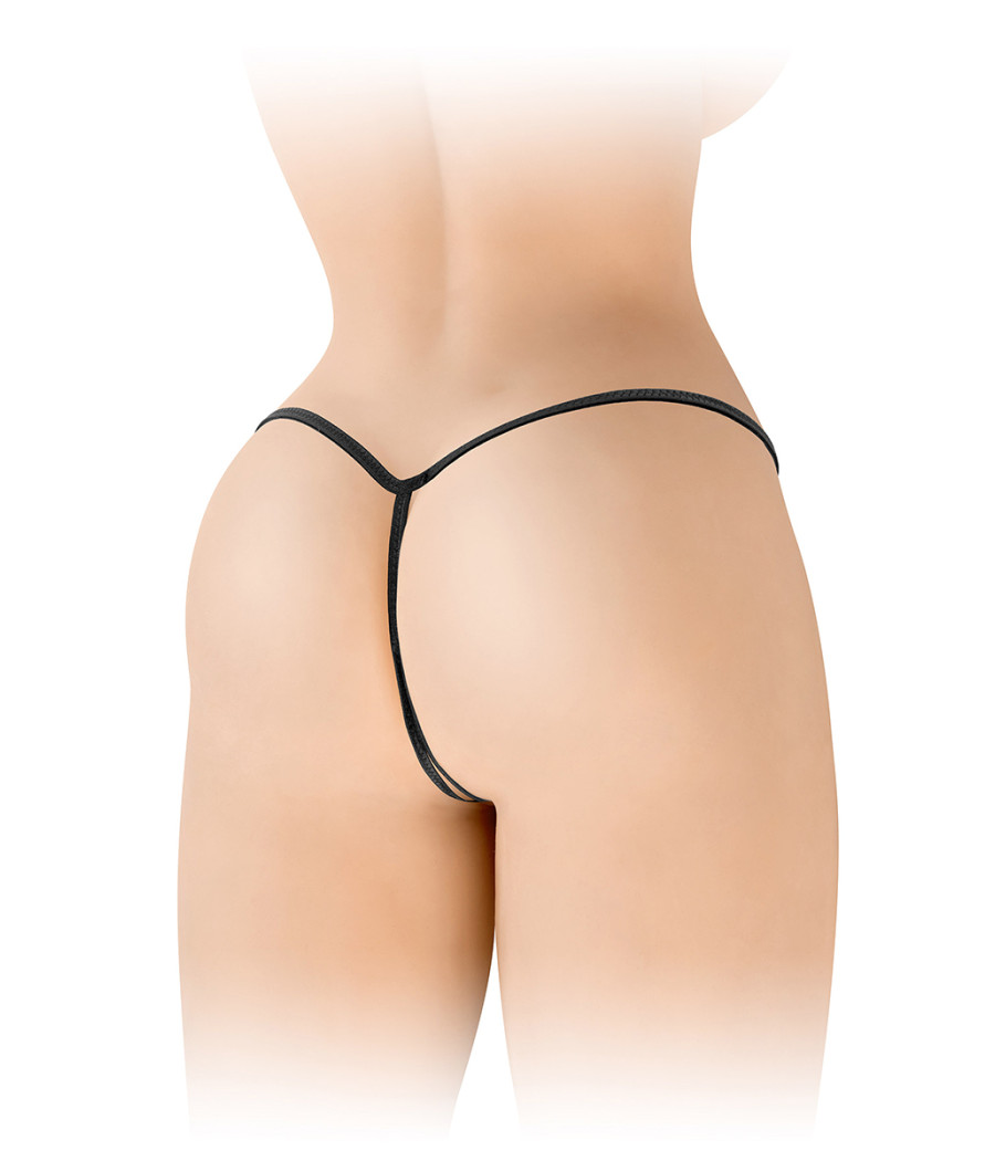 String ficelle ouvert Sandra noir - Fashion Secret