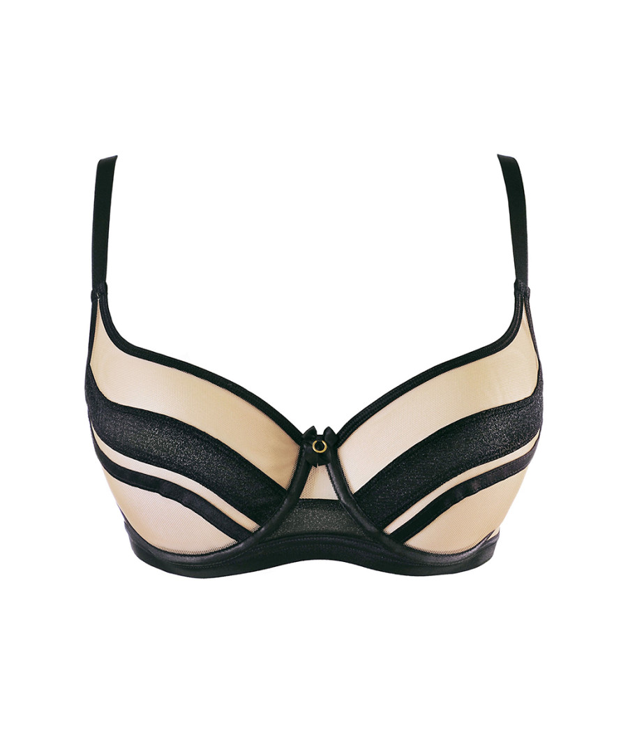 Soutien-gorge tulle noir V-10491 - Axami