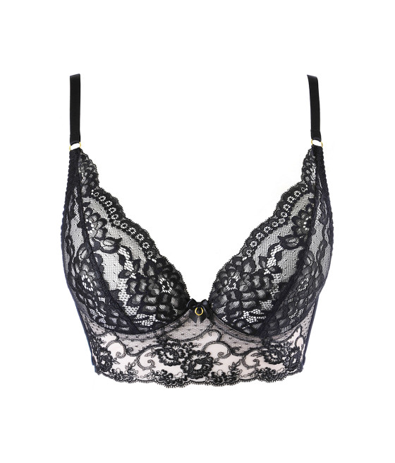 Soutien-gorge bustier noir V-10511 - Axami