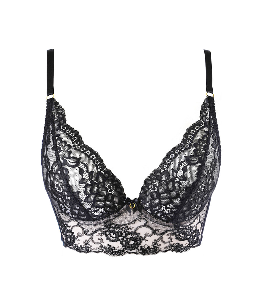 Soutien-gorge bustier noir V-10511 - Axami