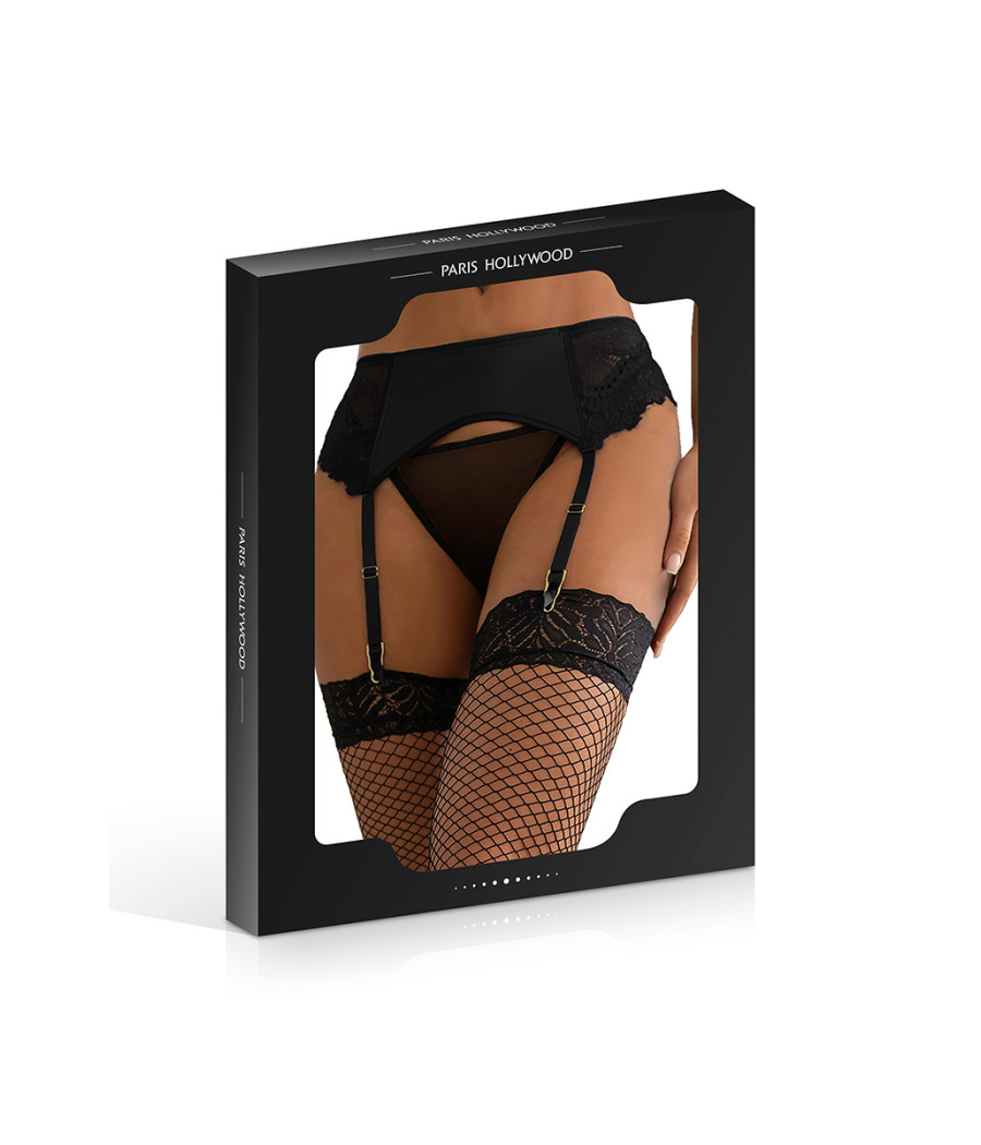 String ouvert à strass noir