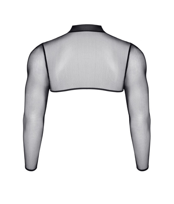 Crop top tulle noir transparent - Regnes