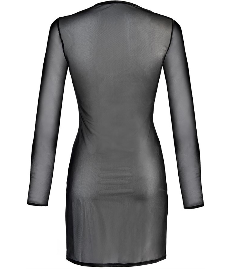 Robe tulle noir V-10639 - Axami