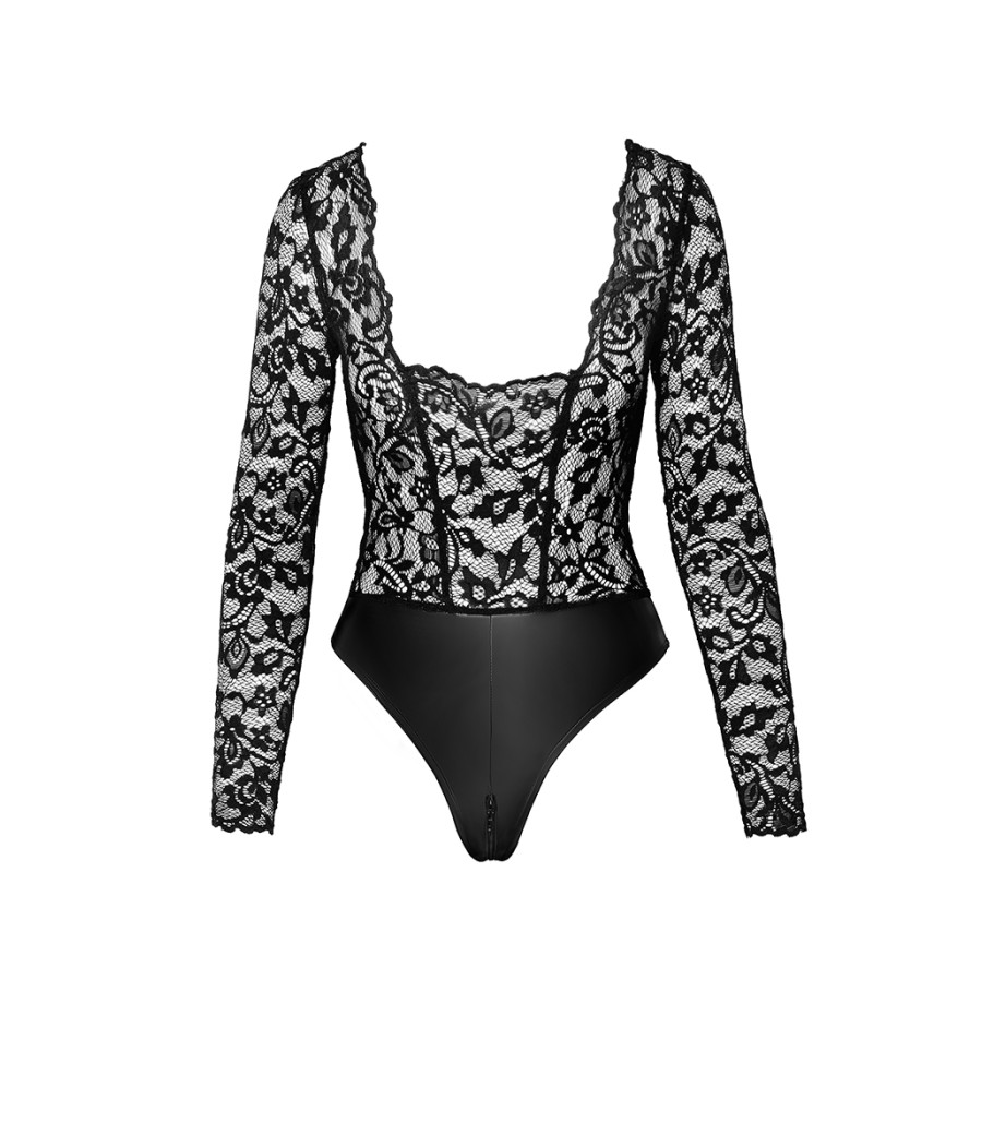 Body Psyché F296 wetlook et dentelle